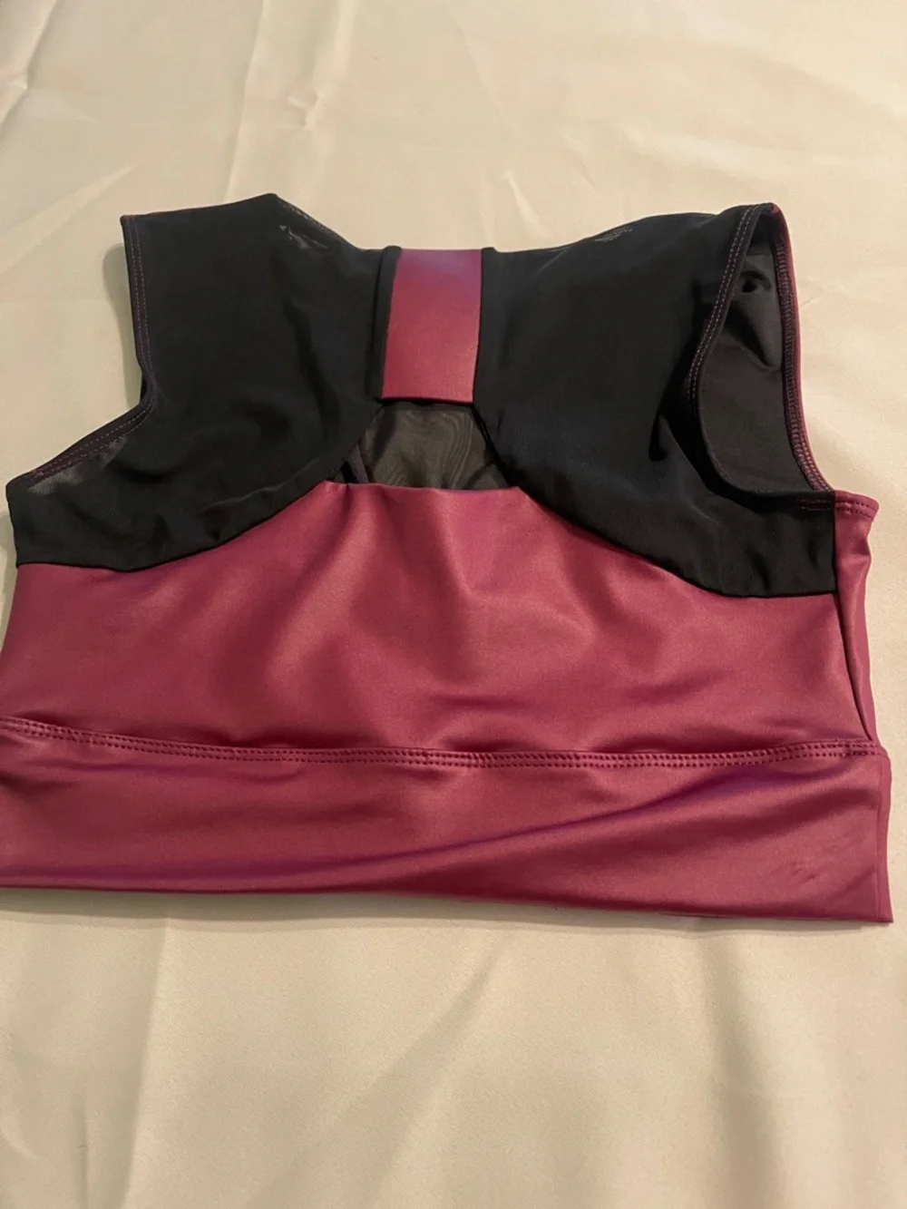 Deep V Neck Sports Tank Top in Berry - Force brand - Picture 3 of 6